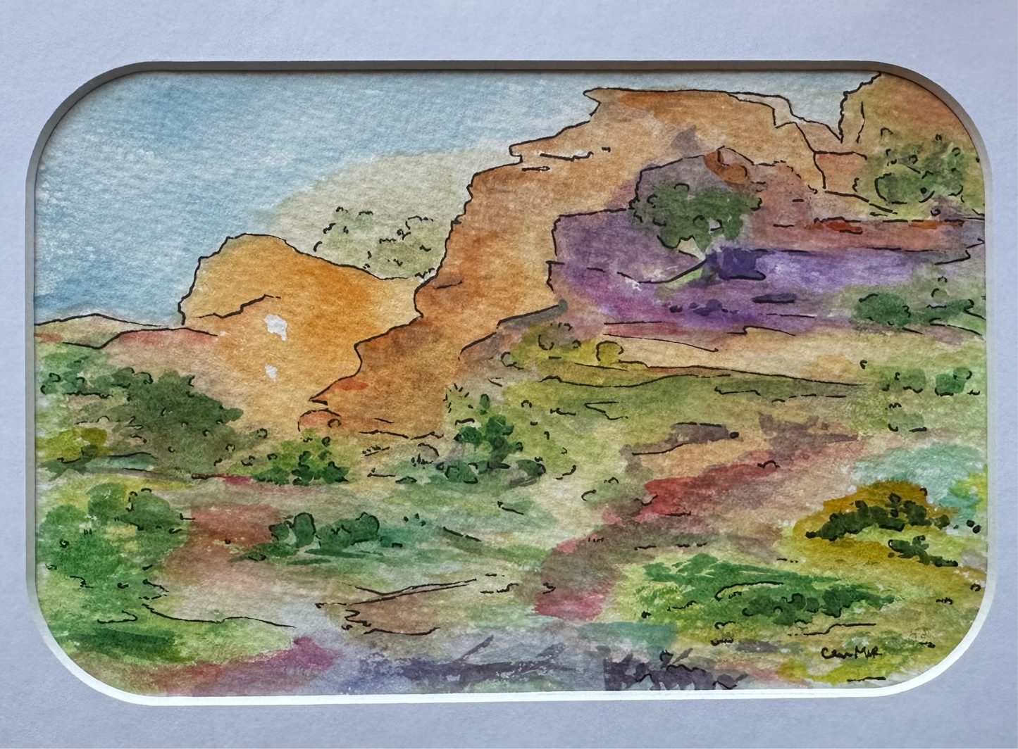 Watercolor Landscape - 1005