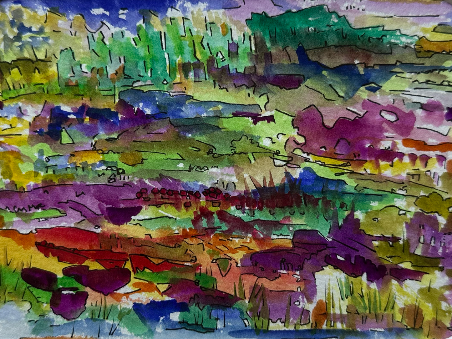 Watercolor Landscape - 1114