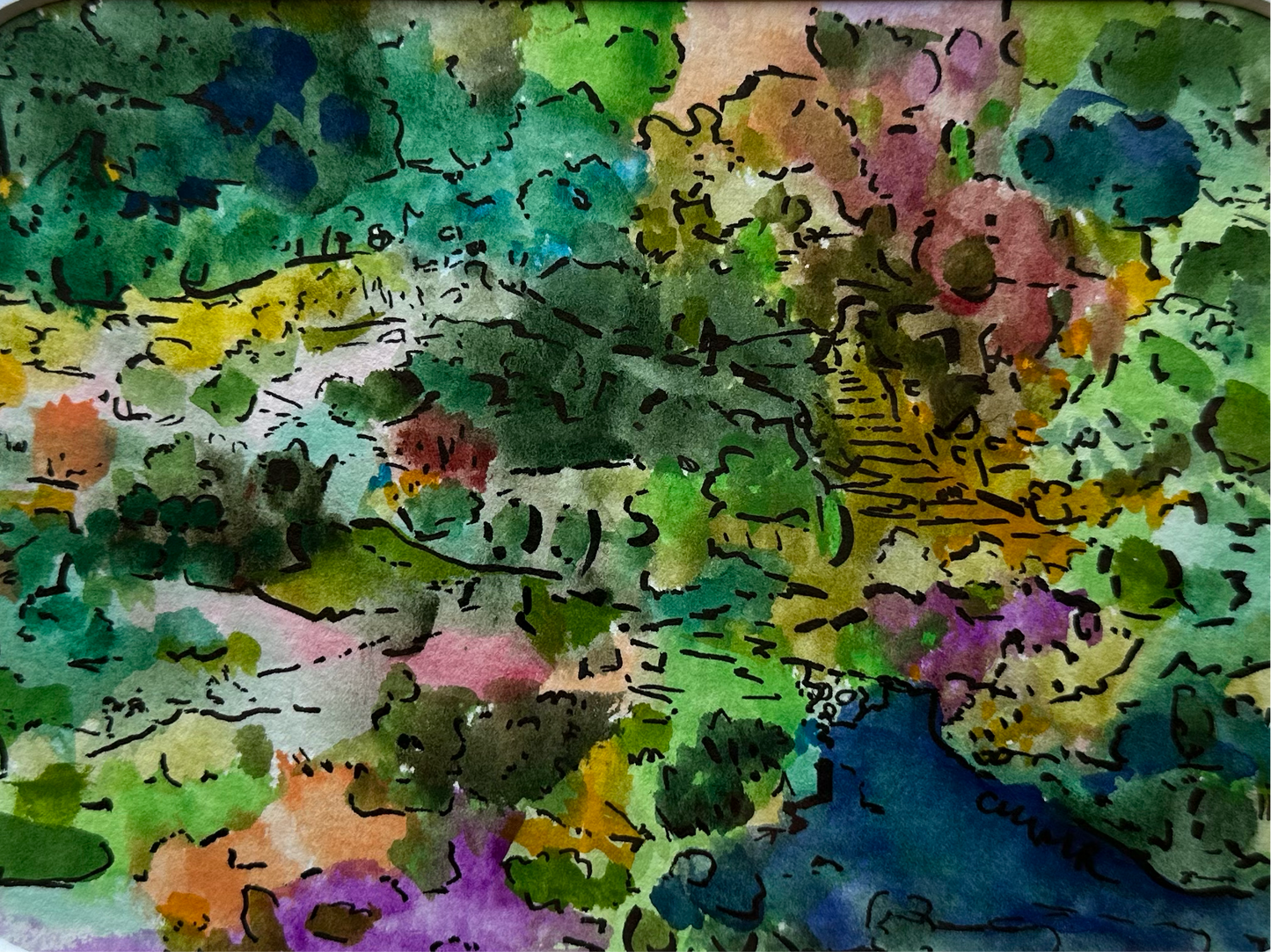 Watercolor Landscape - 1111