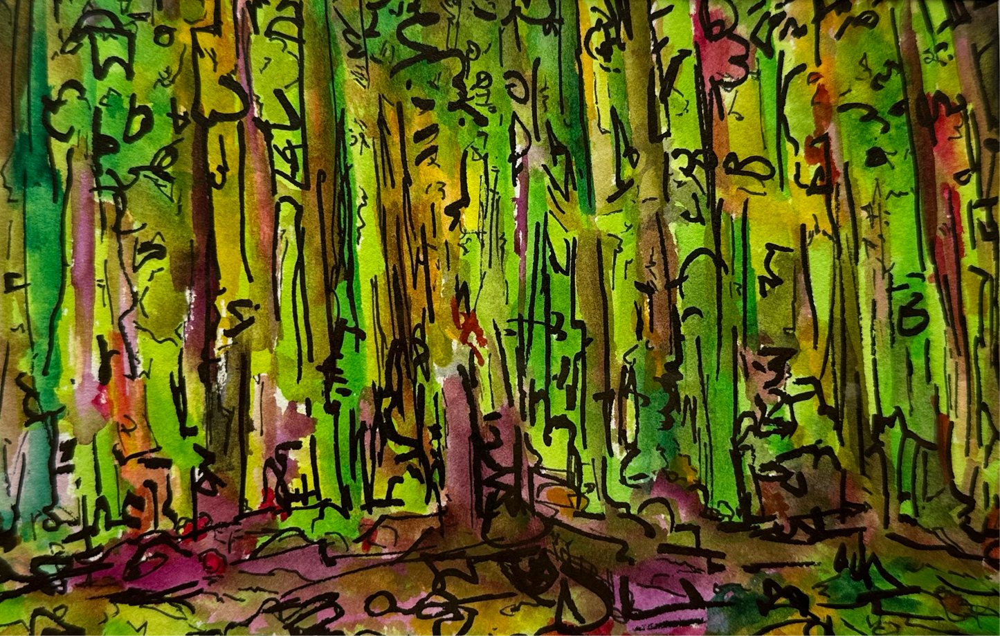 Watercolor Landscape - 1133