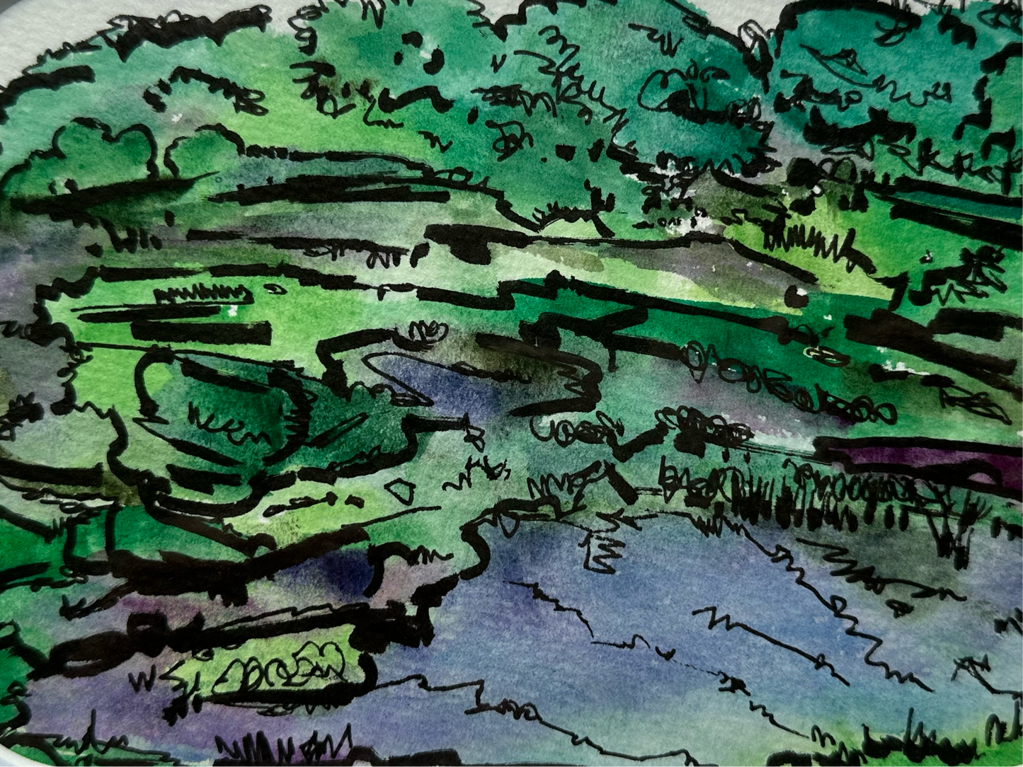 Watercolor Landscape - 1123