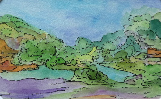 Watercolor Landscape - 1004