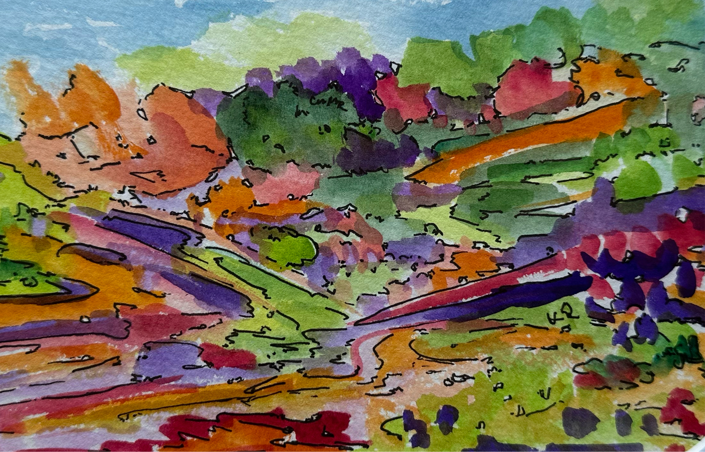 Watercolor Landscape - 1002