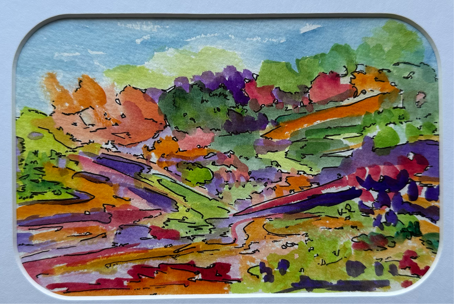 Watercolor Landscape - 1002