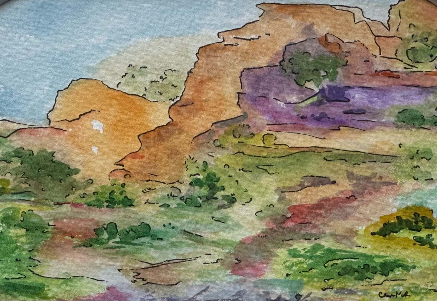 Watercolor Landscape - 1005