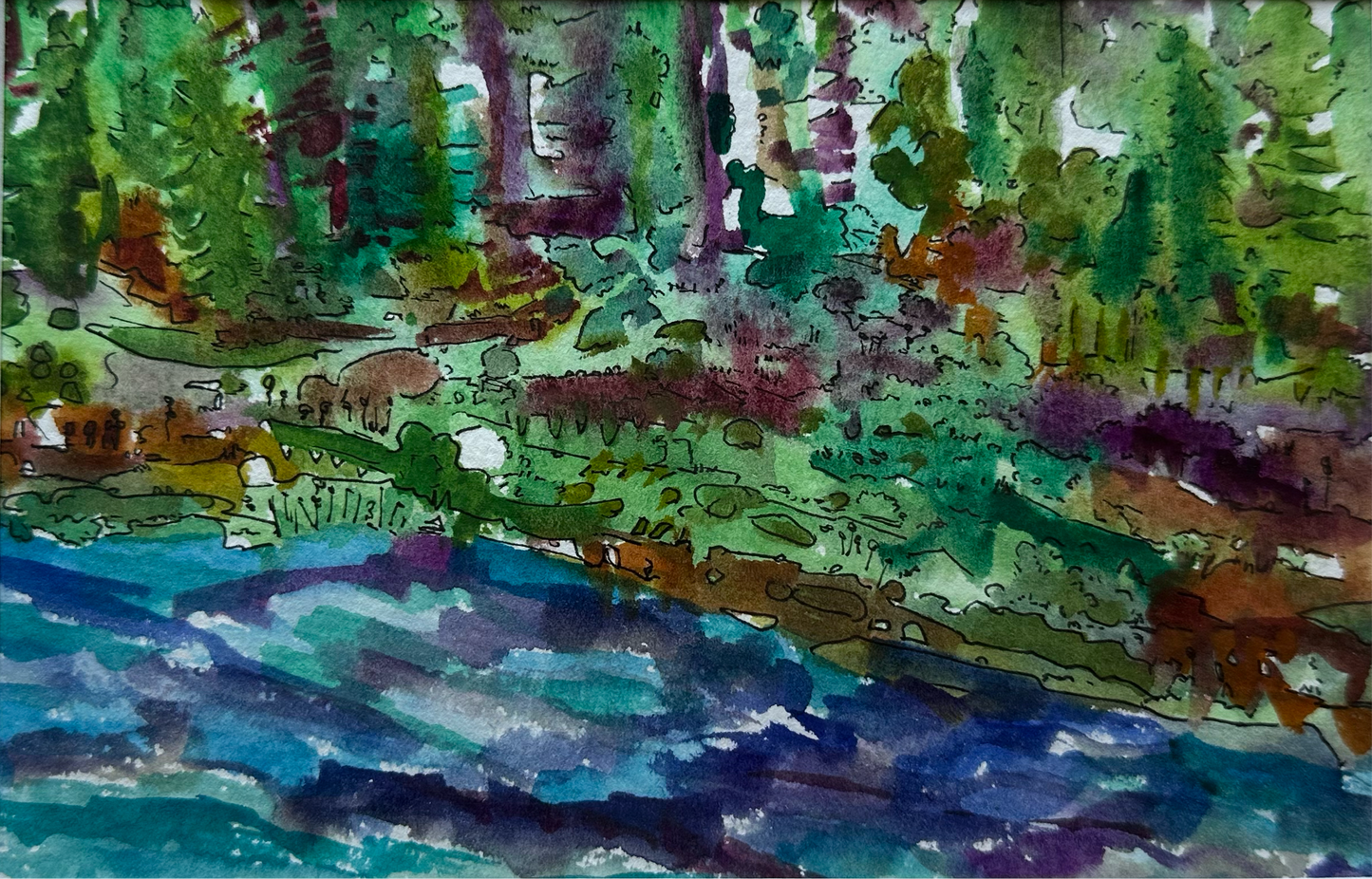 Watercolor Landscape - 1112