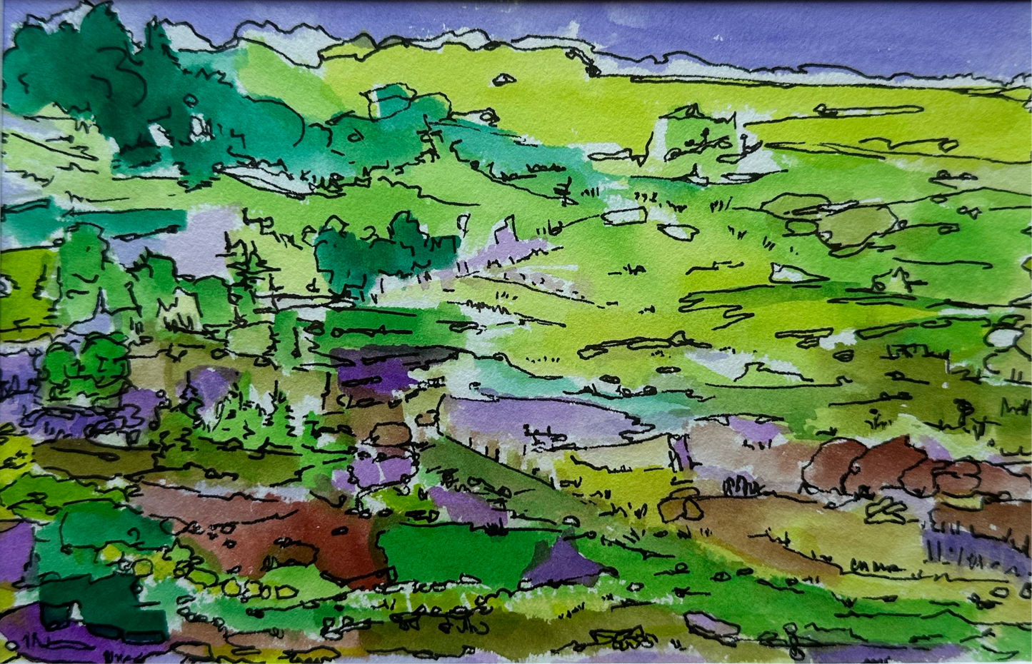 Watercolor Landscape - 1003
