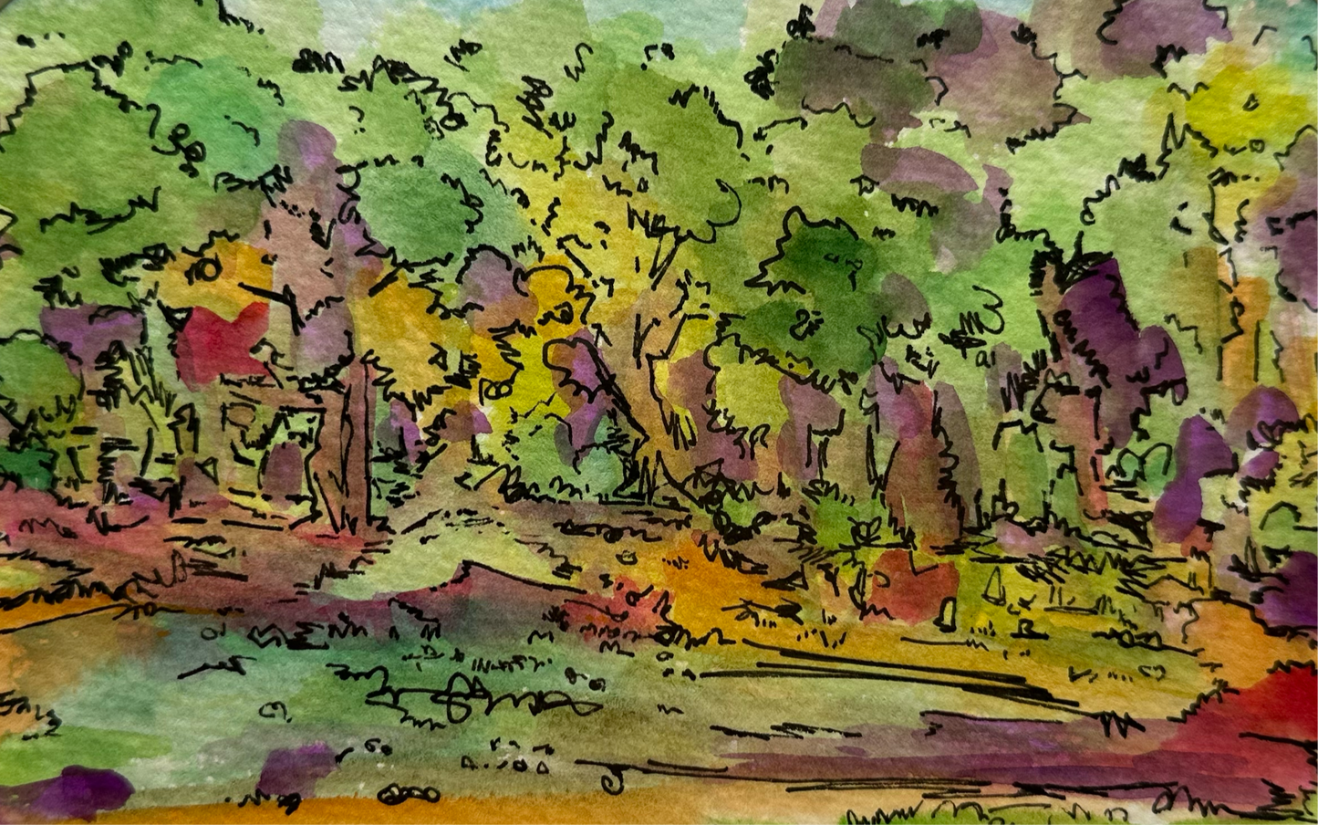 Watercolor Landscape - 1128