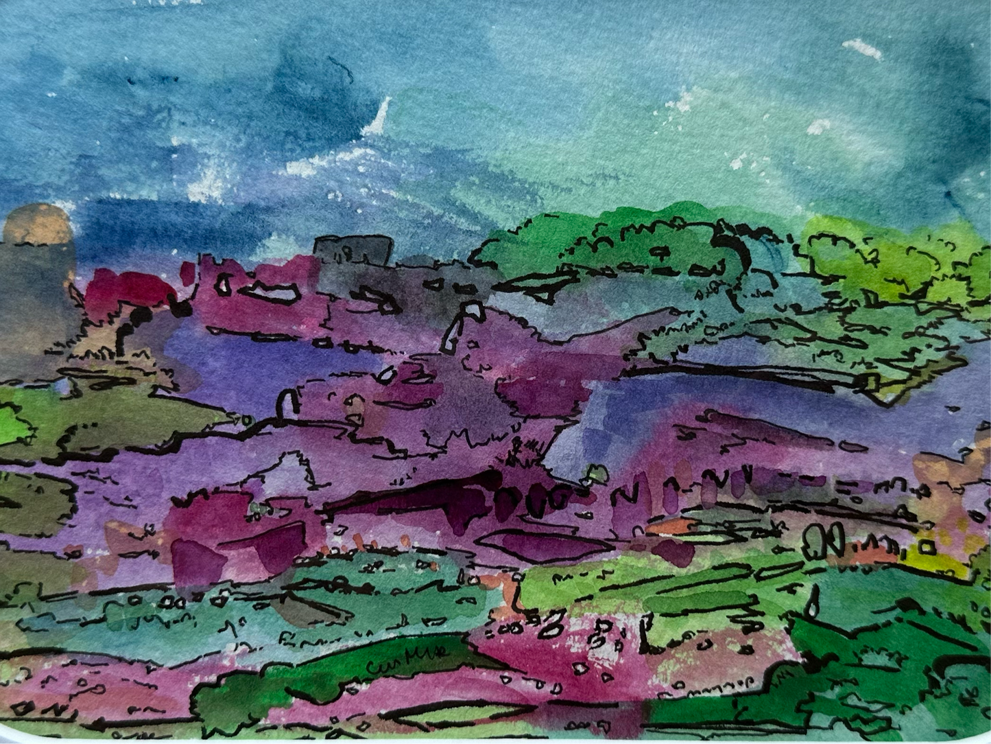 Watercolor Landscape - 1119