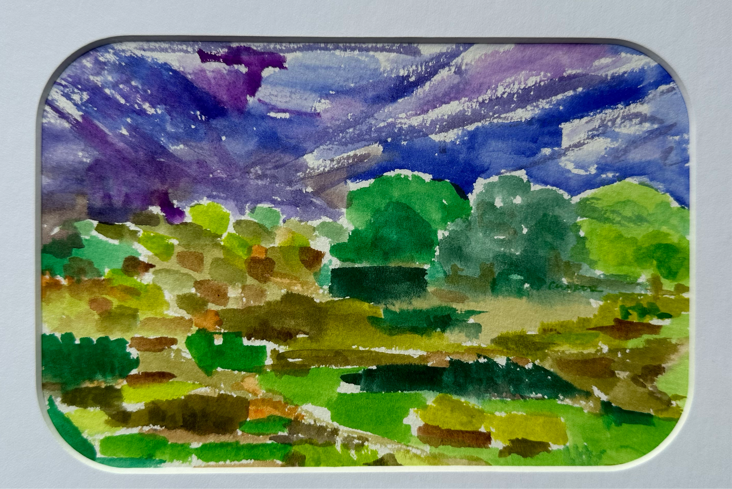 Watercolor Landscape- 1124
