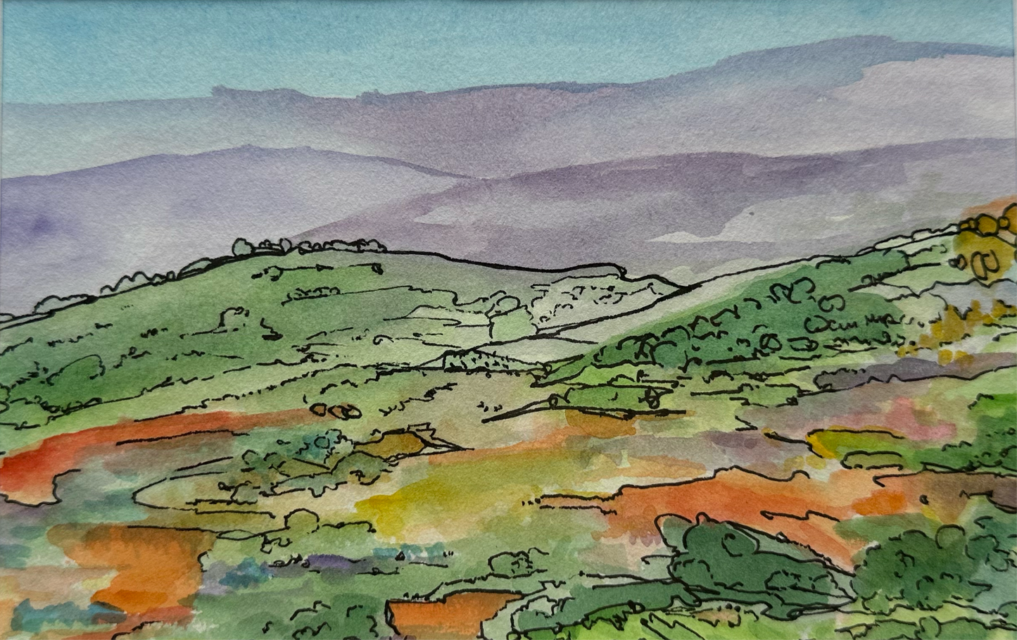 Watercolor Landscape - 1142