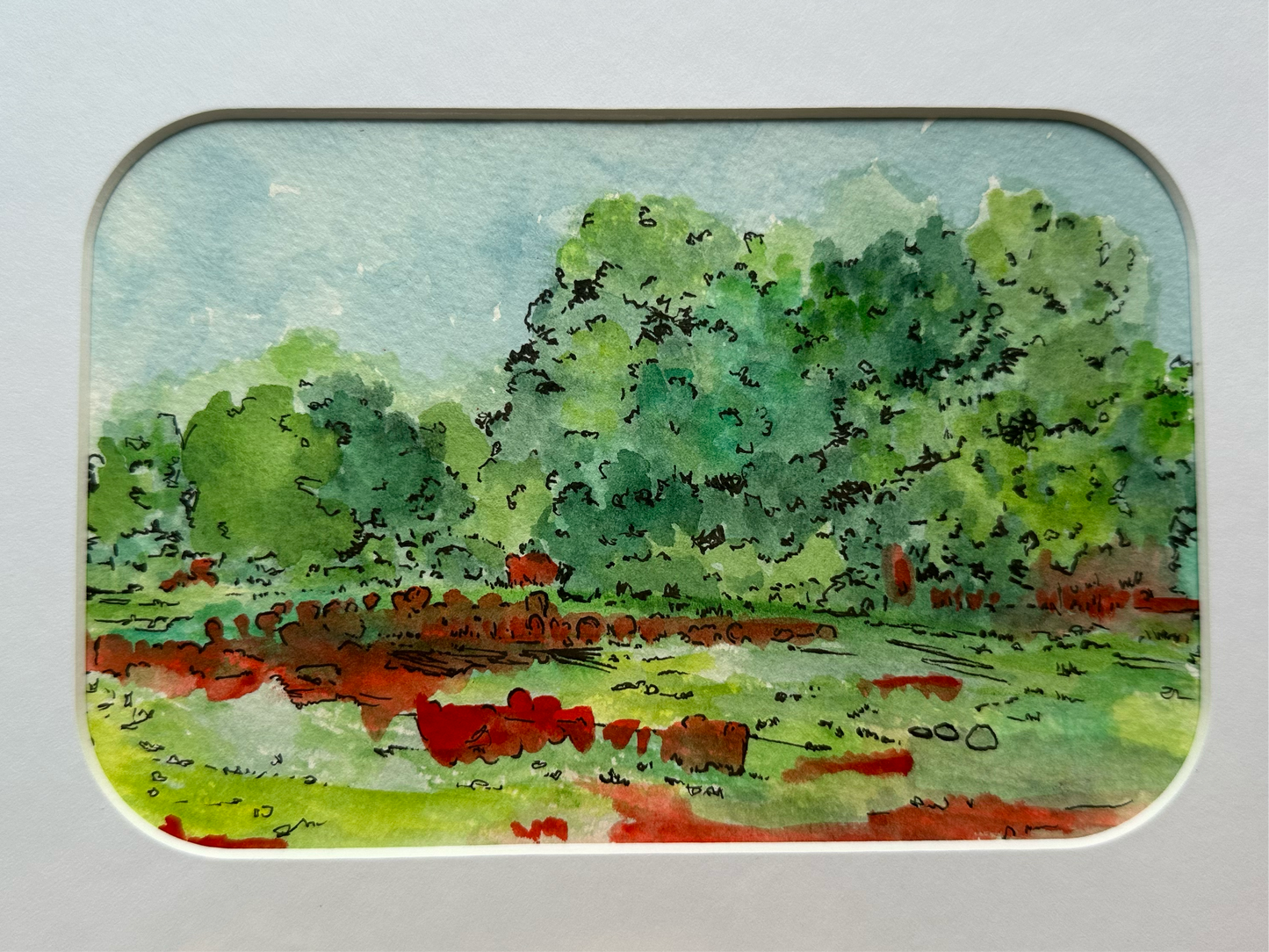 Watercolor Landscape - 1134