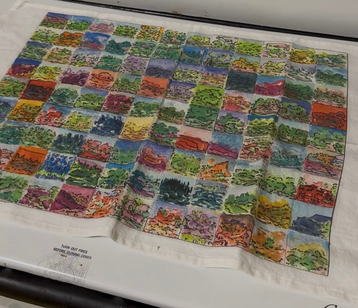 Tea Towel- “Quilted Nature”
