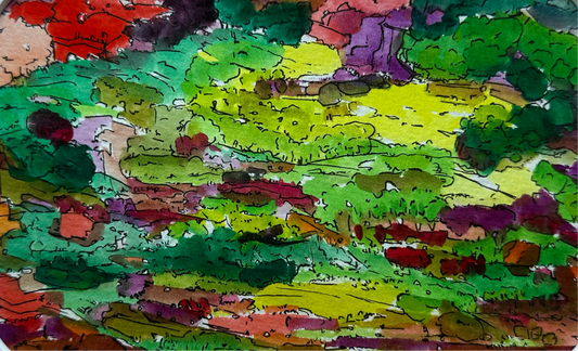 Watercolor Landscape - 1007