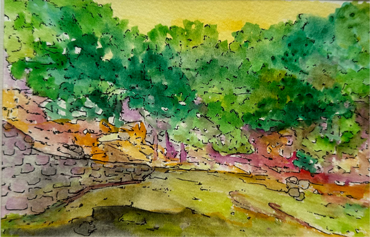 Watercolor Landscape - 1135