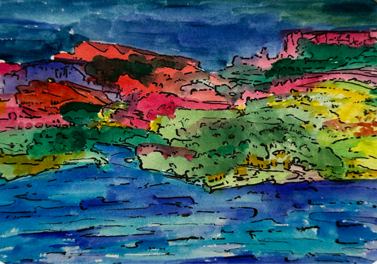 Watercolor Landscape - 1131